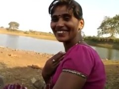 Indian Blowjob Her Lover Outdoor