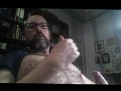 Hairy Daddy Jerks Off & Cums