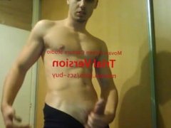 Hot young Serbian boy big dick masturbating - video 2