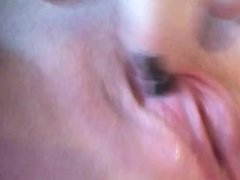 Teen cumming close up