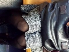 Upskirt in train