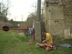 Teens girls cumshots Josje banging her lover outdoors