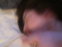 Cumslut choked and fucked
