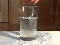 my cum in a glass of water (HD)