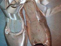 2015.12.09 BLOCH Pointe shoes after multiple cumshots
