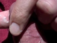 sunny glans close up masturbation