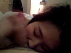 asian amateur bj and swallow