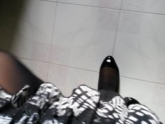 Black Patent Pumps with Pantyhose Teaser 9