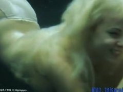 Blonde Spermaid sucks and fucks underwater