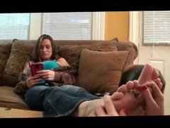 Mom Lets Daughter Suck off Her Toe Rings