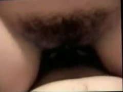 amateur hairy wife riding huge cock till creampie