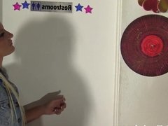 Cute Blonde Can't Get Enough Gloryhole Cock!