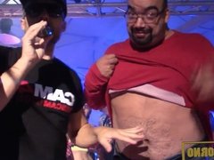 Spanish pornstars orgy on stage