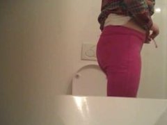 Peeing sister on spycam