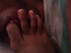 Sucking toes french pedicure (part 2)