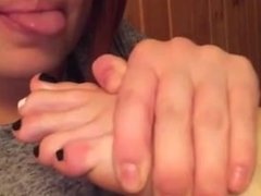 Self toe sucking