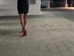 My Stockings and High Heels in Public