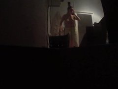 Sister getting dressed (Recorded with a toaster aka COD Ghost tactical cam)