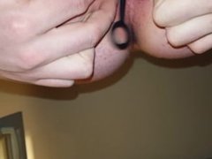 Removing anal beads from dirty butthole - FIRST TIME ANAL - blooper