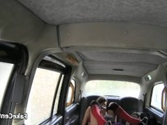 Squirting in taxi after jerking