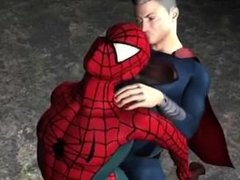 Superman Fucks Spiderman