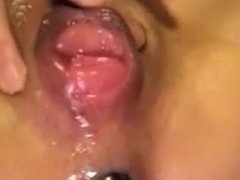 The pussy and asshole of my Asian girlfriend getting gaped