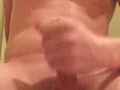 Jerking my dick again and big cumshot