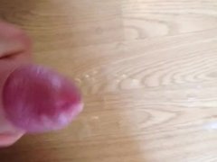 Masturbation cum a lot mega hard cock