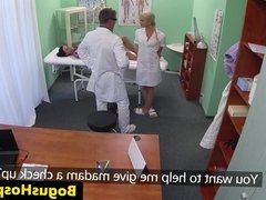 Euro patient pussylicks and fingers nurse