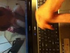 Porn Tribute - I Jerk Off to Sciencefriction Video And Cum On Old Laptop