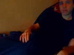 cute twink on webcam jerking off