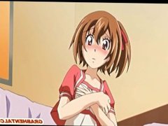 Caught anime coed fingered and hard poked wet pussy