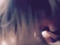 Shy Blonde british teen rides her new fuck buddy - Hanna F, 18 Leeds