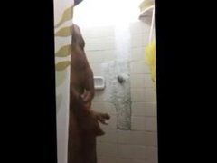 Solo shower wank