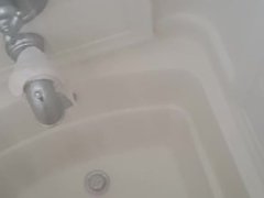 Washing my dick and balls