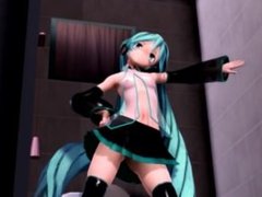 MMD R-18 Donut hole in Miku's