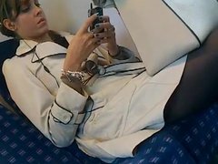 candid pantyhose in train VID 20121002 00008