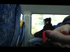 Cum on train