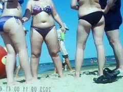 Russian Sexy Mature in the beach! Amateur voyeur!