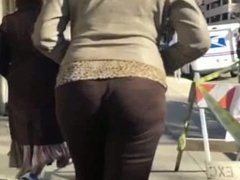 Tall Blonde MILF Lunch Break Walk 2