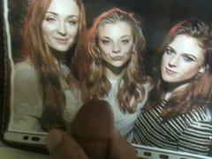 Rose Leslie, Natalie Dormer and Sophie Turner Cum Tribute