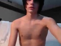 Emo boy wanks and blows his load on webcam - gaywebcamshow.net