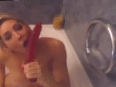 Sexy Blonde Sloppy Deepthroat In Tube