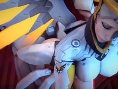 Overwatch Mercy is Getting Her Ass Fucked