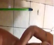 Perfect body Latina takes a shower