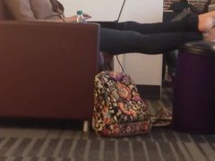 Quick Candid Feet at the library
