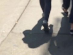 Spanish booty walking in spandex