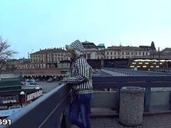 Beautiful czech teen gets seduced in the shopping centre and banged in pov
