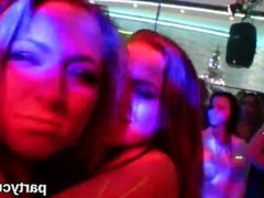 Flirty chicks get totally insane and nude at hardcore party