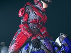 Girl in Halo have sex